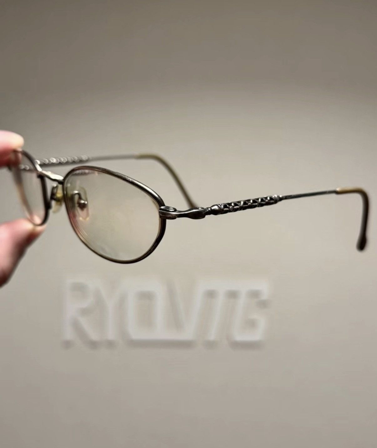 Jean Paul Gaultier Jean Paul Gaultier Chain Cutout Temple Eyeglasses K24 Size ONE SIZE - 3 Thumbnail