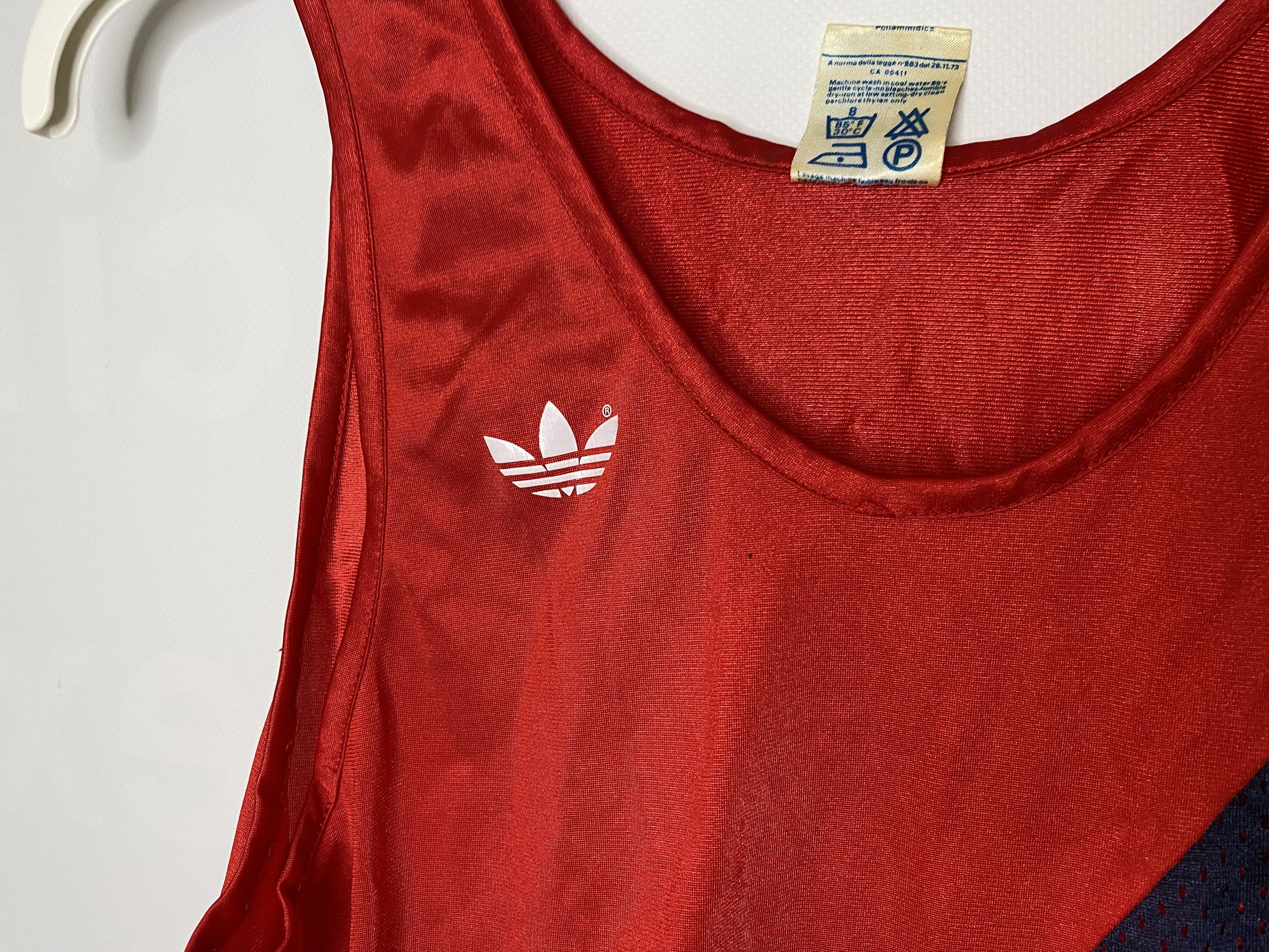 Adidas × Vintage ADIDAS VINTAGE 80s VEST SHIRT JERSEY MADE IN FRANCE RANNING Size US S / EU 44-46 / 1 - 3 Thumbnail