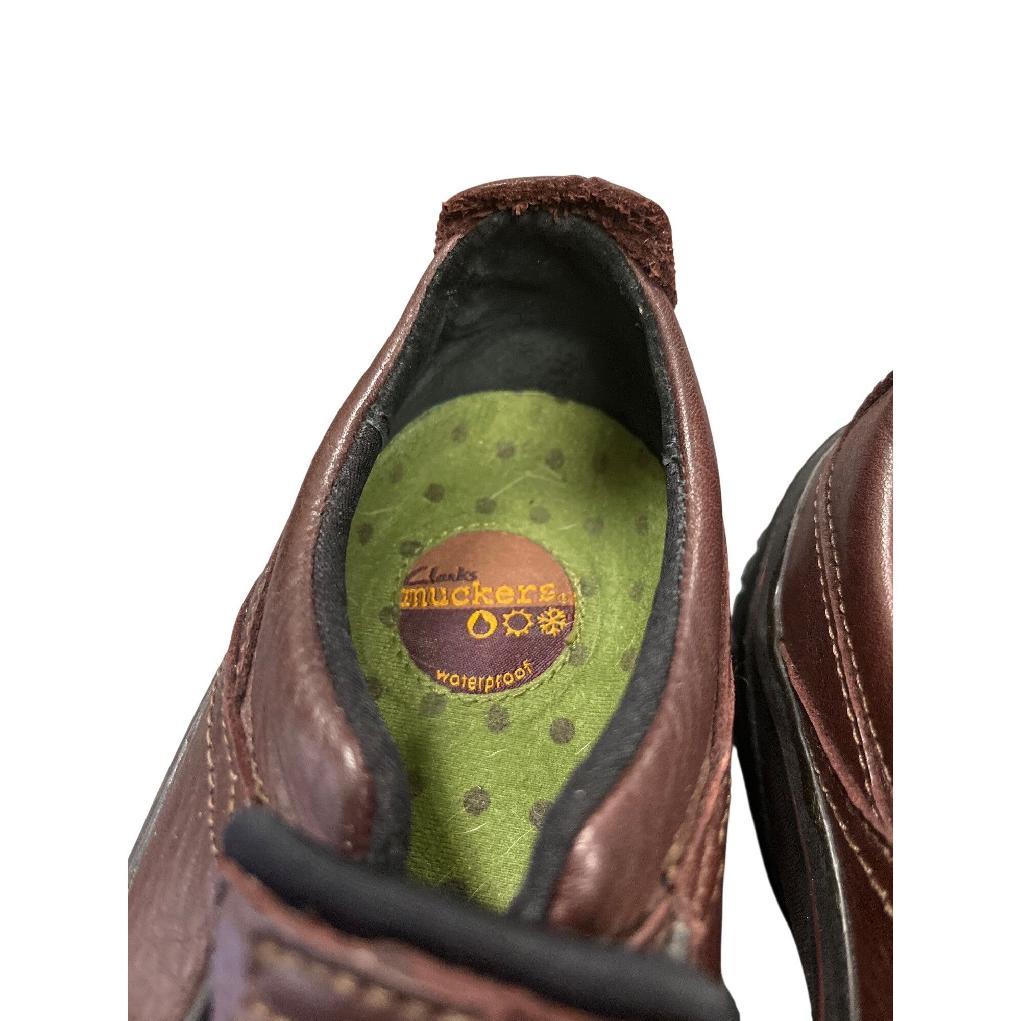 Clarks Clarks Muckers wms brown leather waterproof casual shoes sz Size US 7 / IT 37 - 9 Thumbnail
