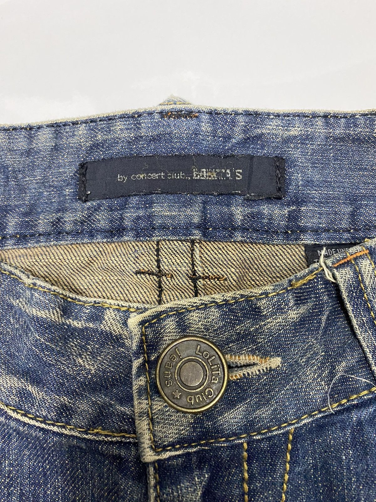 Le Grande Bleu (L.G.B.) × Tornado Mart FLARE🔥LOLITA RUSTY DISTRESSED FLARE DENIM JEANS Size US 33 - 9 Thumbnail