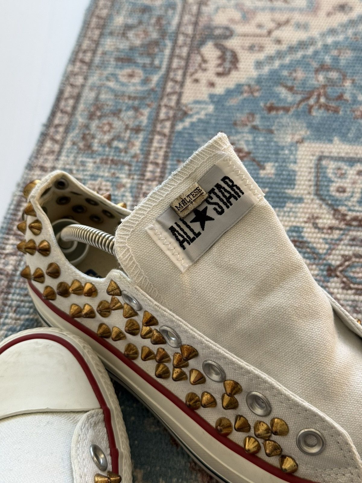 Converse Rare Converse Maltese Lab All Stars Studs Skull Shoes Sz36,5 Size US 6.5 / IT 36.5 - 3 Thumbnail