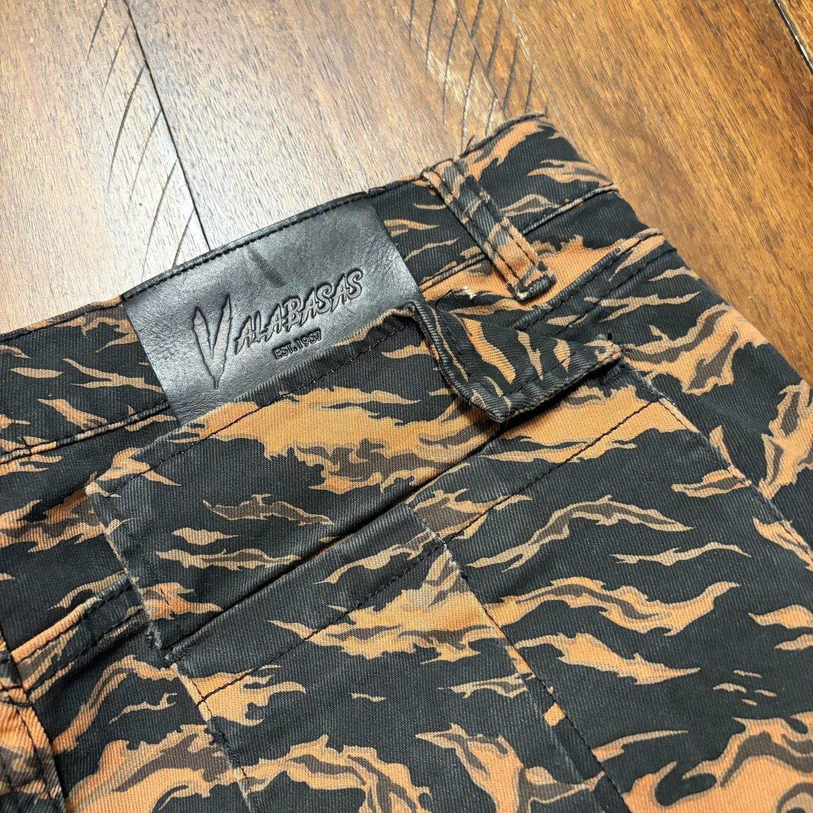 Valabasas Valabasas Pants Men 36x32 Tiger Camo Cargo Strap Buckle Slim Size US 36 / EU 52 - 5 Thumbnail