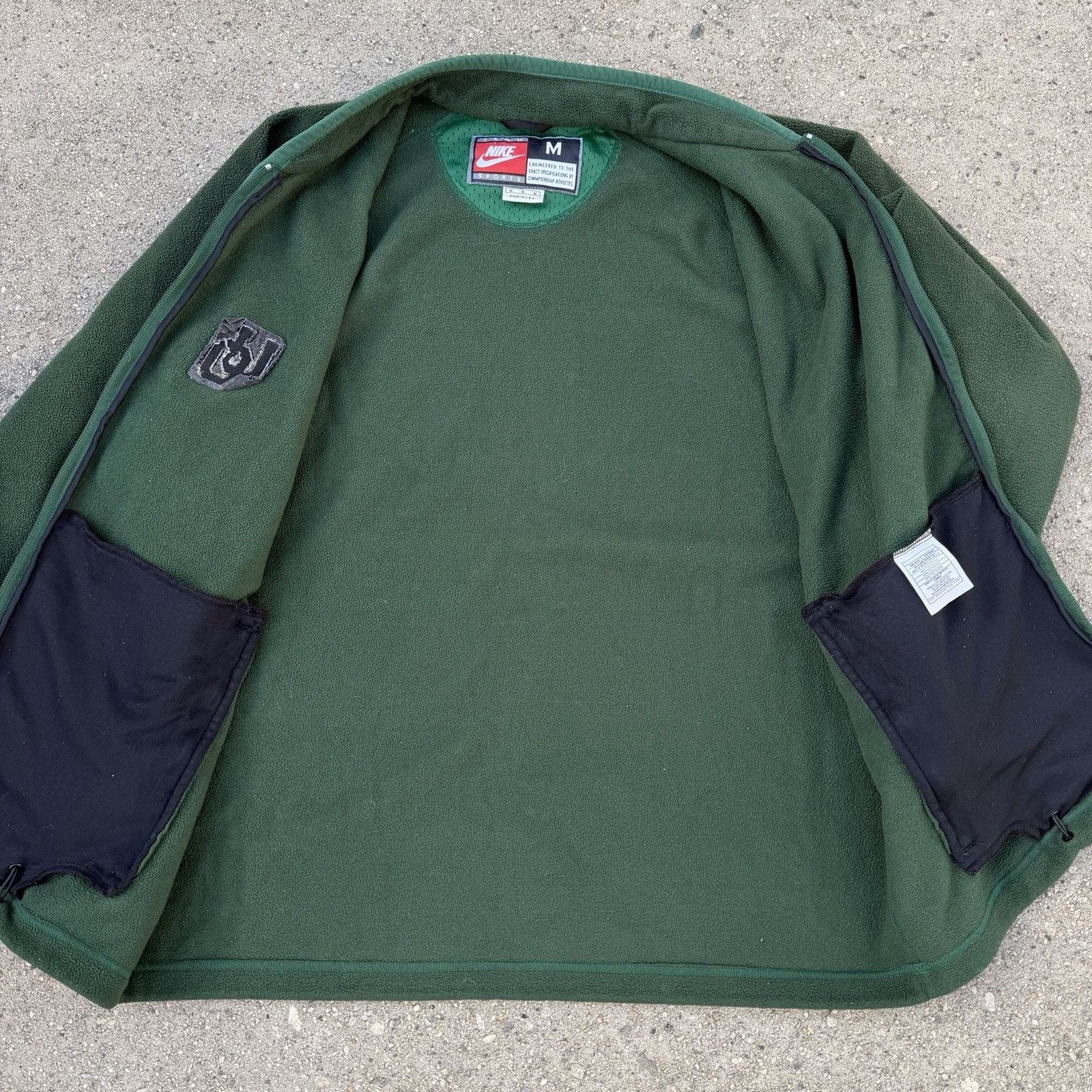 NCAA × Nike × Vintage Vintage 90s Nike University of Oregon Ducks Fleece Jacket Size US M / EU 48-50 / 2 - 3 Thumbnail