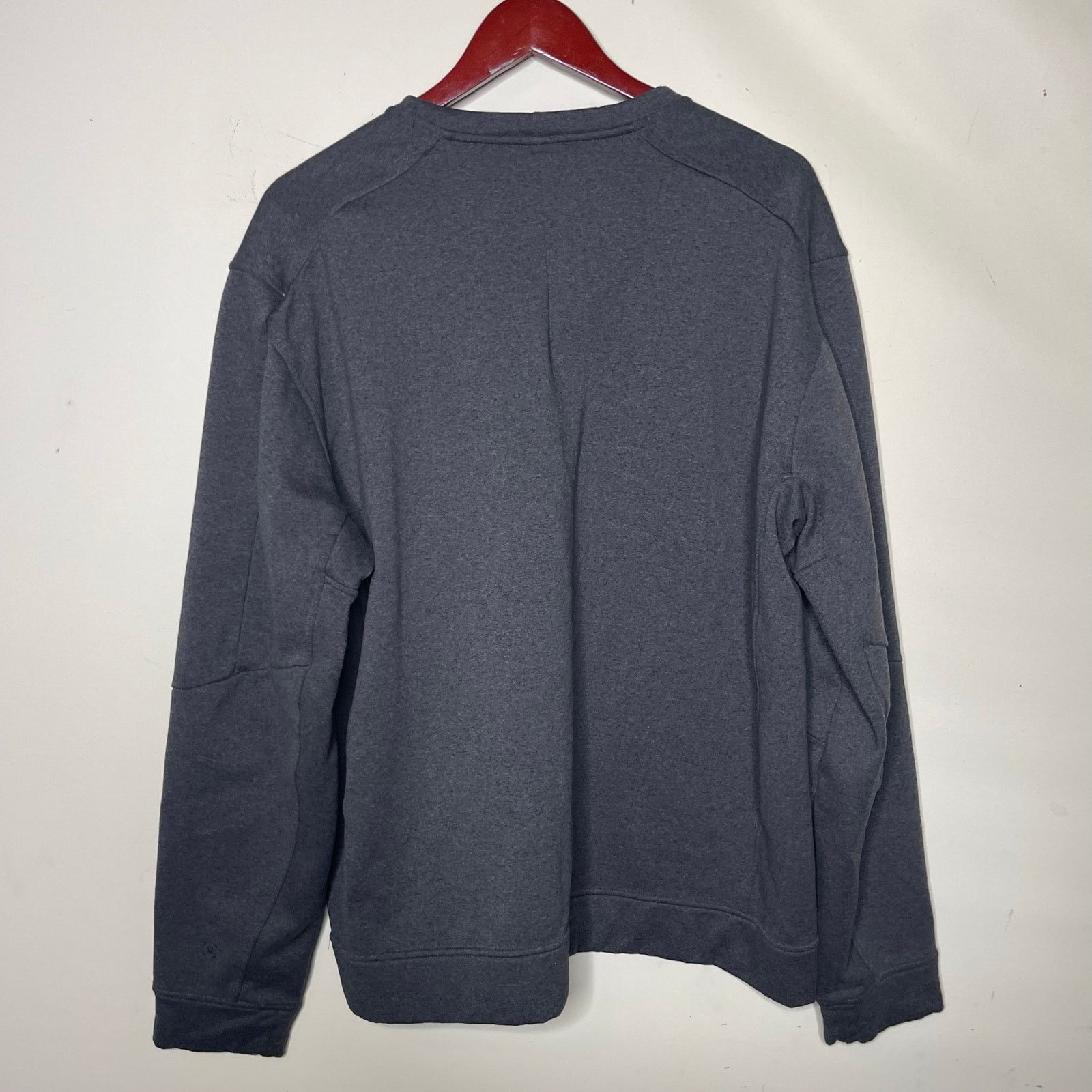 Lululemon Lululemon Men City Sweat Crew Thermo Heathered Coal Grey XXL Size US XXL / EU 58 / 5 - 5 Thumbnail