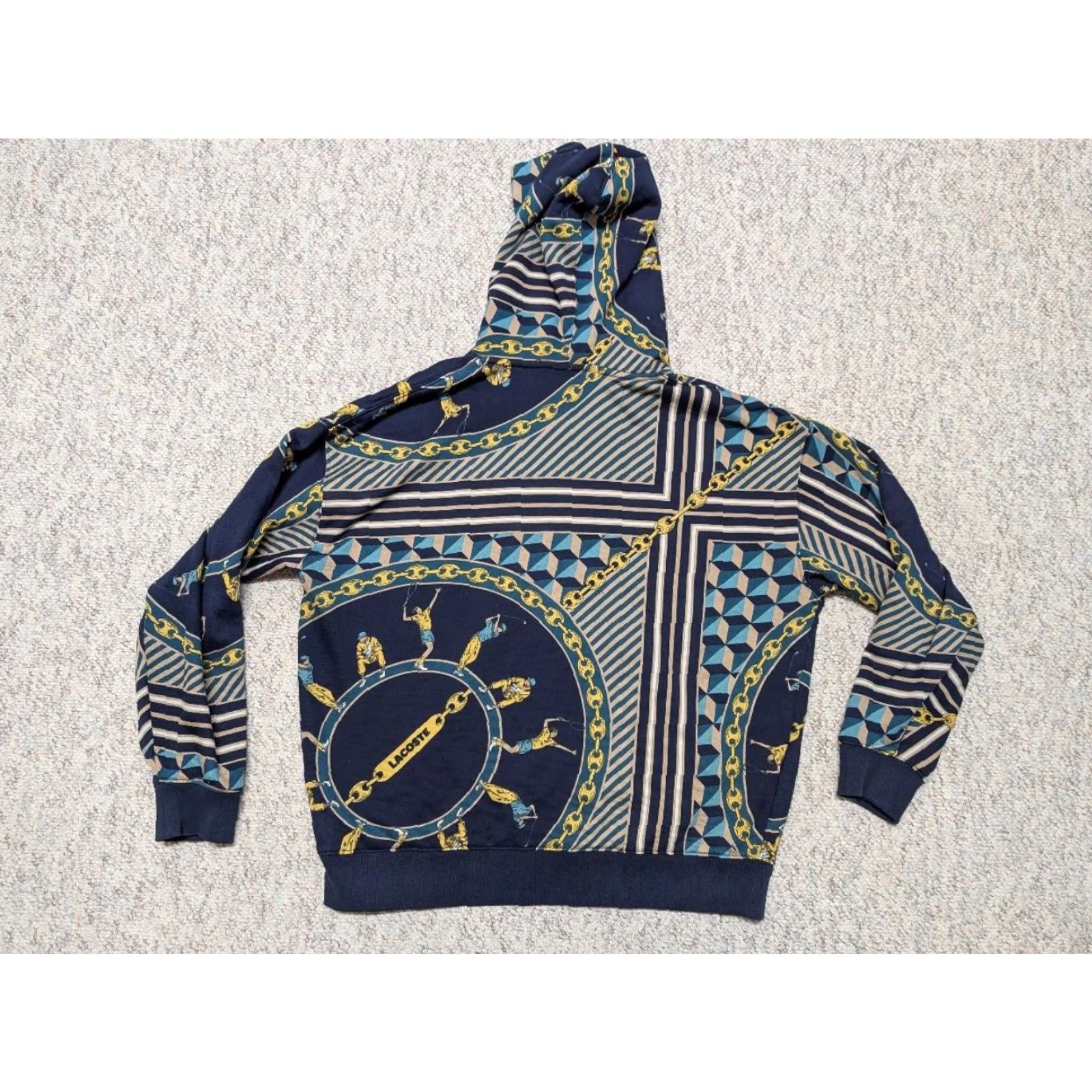 Lacoste LACOSTE hoodie SCARF-PRINT all-over L unisex TENNIS chain LIVE Shirt Adults L Multicolor Mens Womens Size US L / EU 52-54 / 3 - 2 Thumbnail