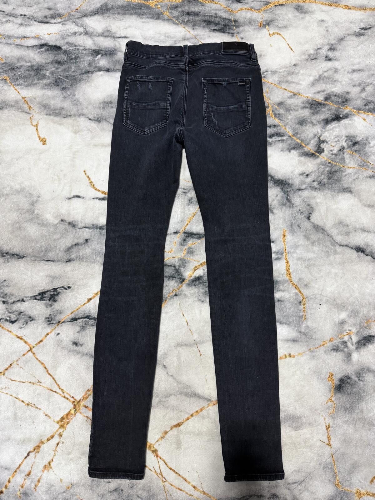 Amiri Amiri Pirate Artpatch Black Denim - Sz33 Size US 33 - 2 Thumbnail