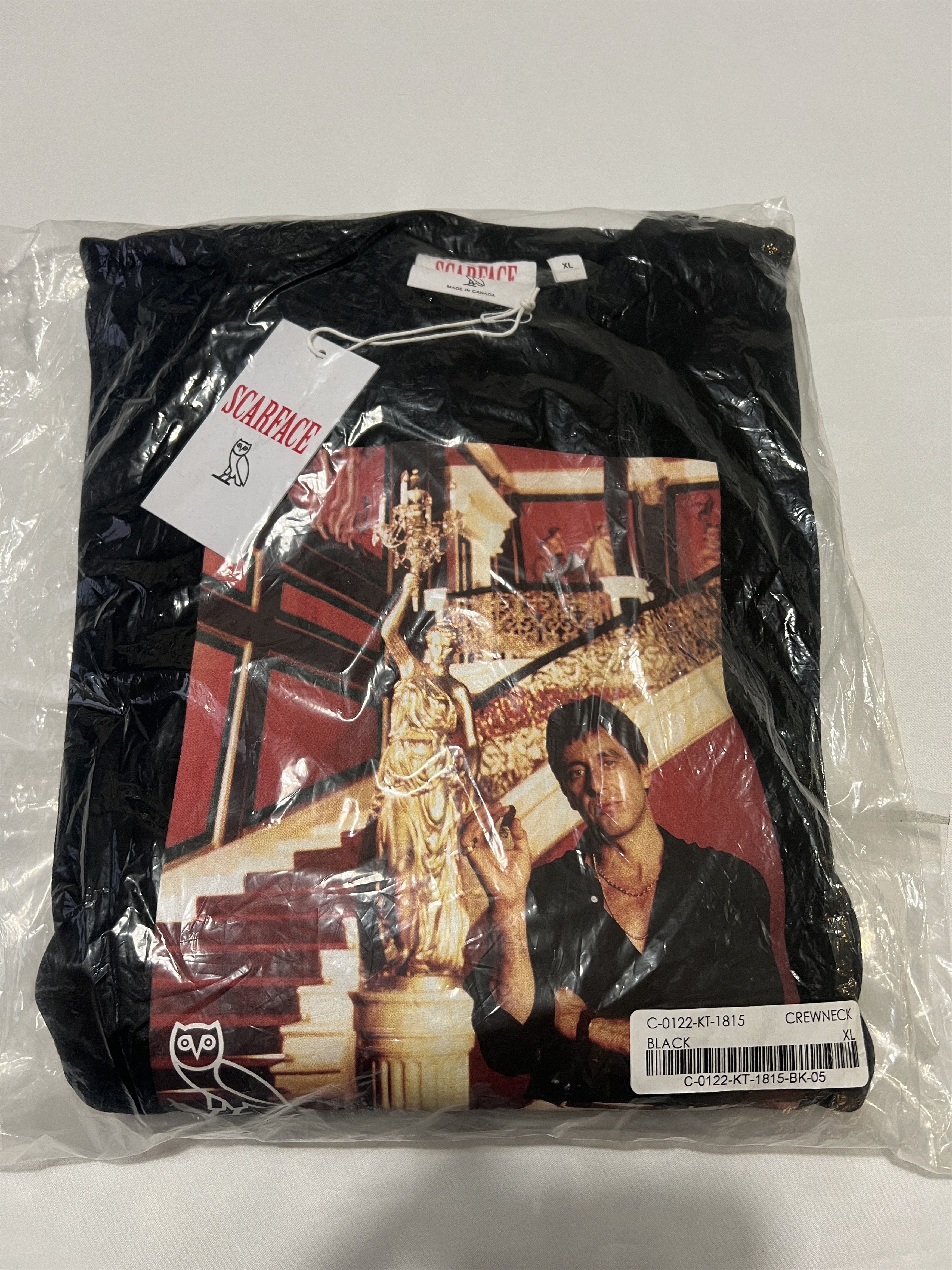 Drake OVO X SCARFACE BLACK CREWNECK Size US XL / EU 56 / 4 - 4 Thumbnail