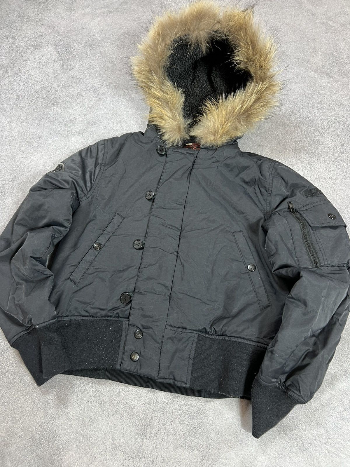 VTG Japanese Rick Owens Style Fur Mohair Jacket 90s