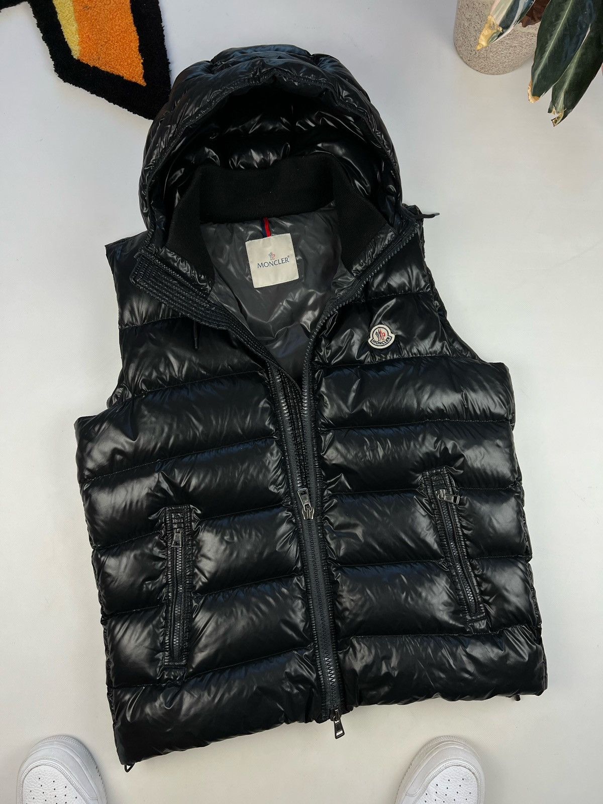 image of Moncler Batholome Gilet Puffer Vest Black Size 5, Men's