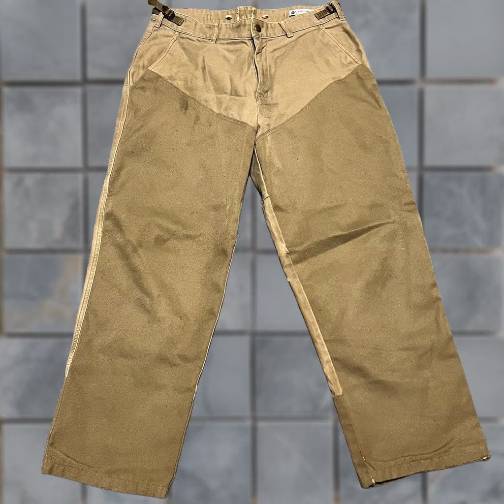 Doublet VINTAGE Columbia Pants Mens 36 Hunting Gear Double Knee Brown Two Tone Mens Regular Chino 29 in Inseam Brown Boys? Size US 36 / EU 52 - 1 Thumbnail