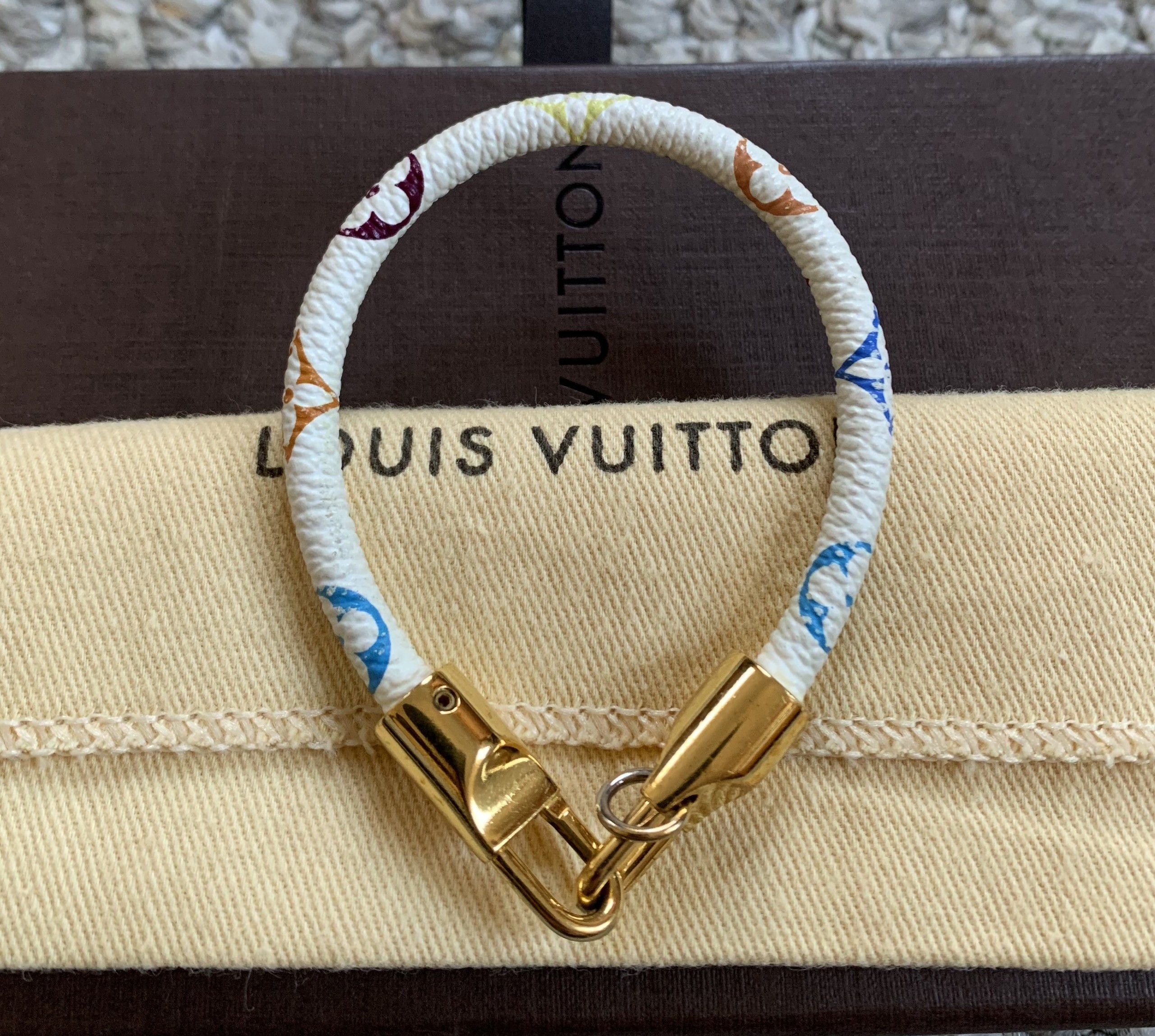 Louis Vuitton × Takashi Murakami S/S 2003 Louis Vuitton x Murakami Monogram Luck It Bracelet Size ONE SIZE - 2 Thumbnail