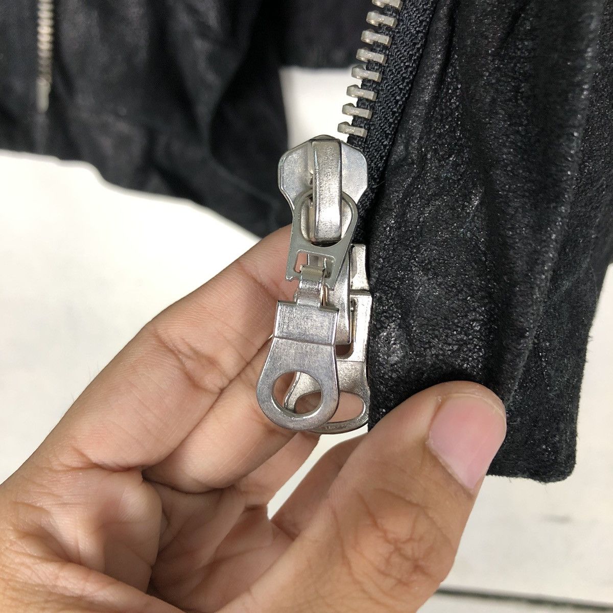 Japanese Brand 🔥Cropped Biker Jacket Bondage Mercuryduo Double Collar Size S / US 4 / IT 40 - 13 Thumbnail