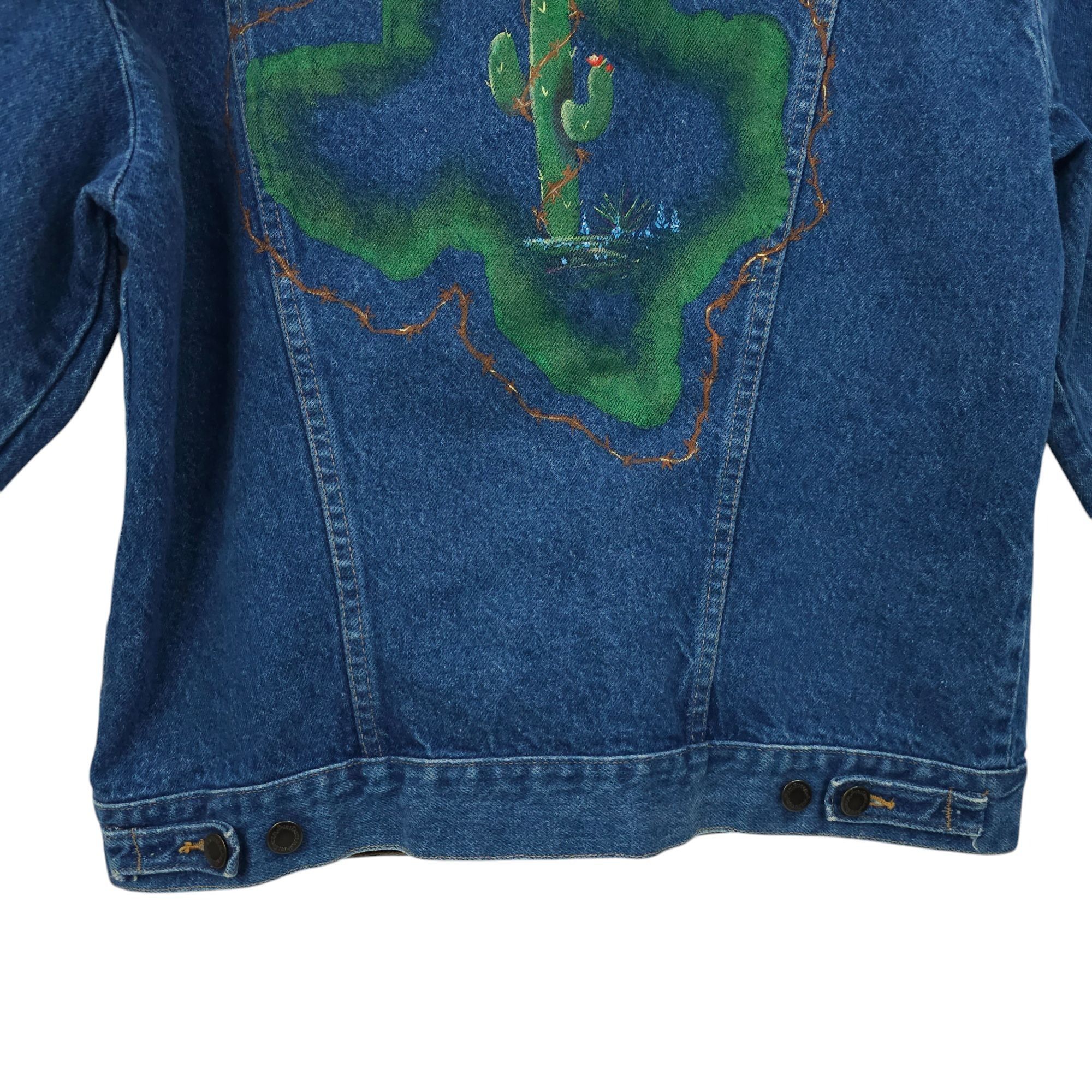 Wrangler Wrangler Western Denim Jacket Womens Size L DIY Hand Painted Size L / US 10 / IT 46 - 18 Thumbnail