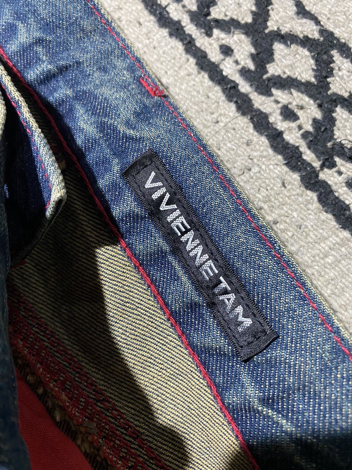 Vivienne Tam 2000s Viviene Tam - Dragon Denim Maxi Skirt Size 27" / US 4 / IT 40 - 7 Thumbnail