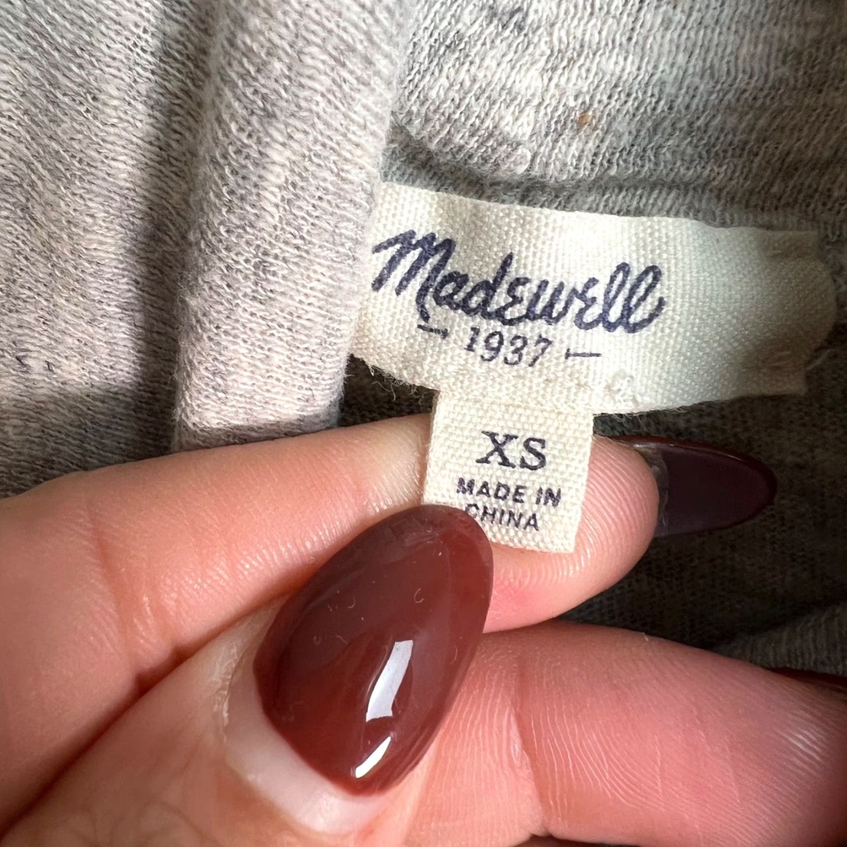 Madewell Madewell Gray Lightweight Cotton Turtleneck Sweater Womens Size XS Size XS / US 0-2 / IT 36-38 - 3 Thumbnail