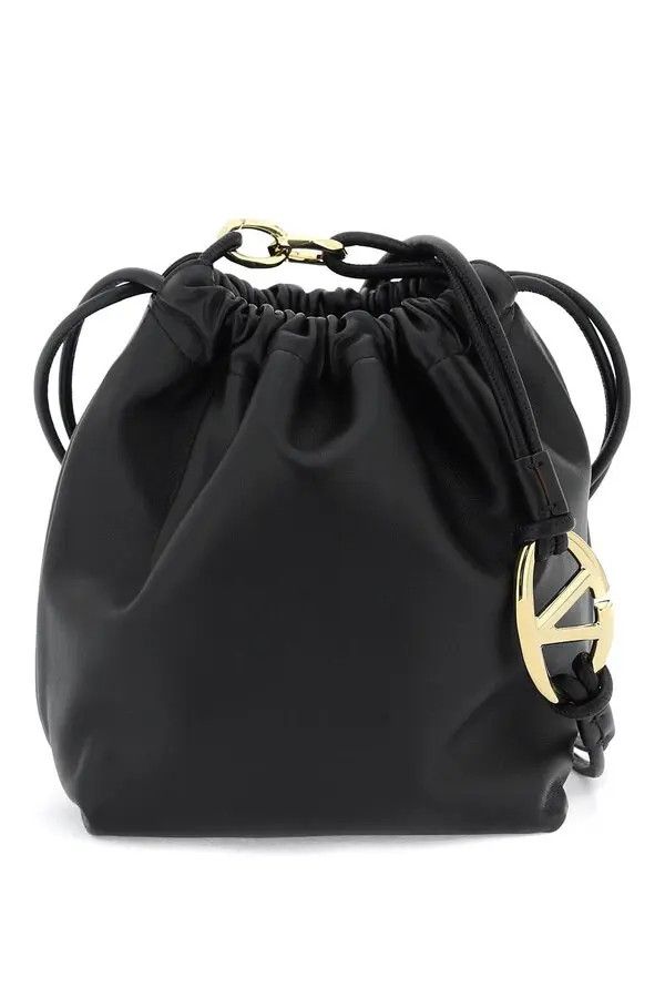 Valentino o1s22i1n0924 Size: OS / Vlogo Pouf Bucket Bag in Black Size ONE SIZE - 1 Thumbnail