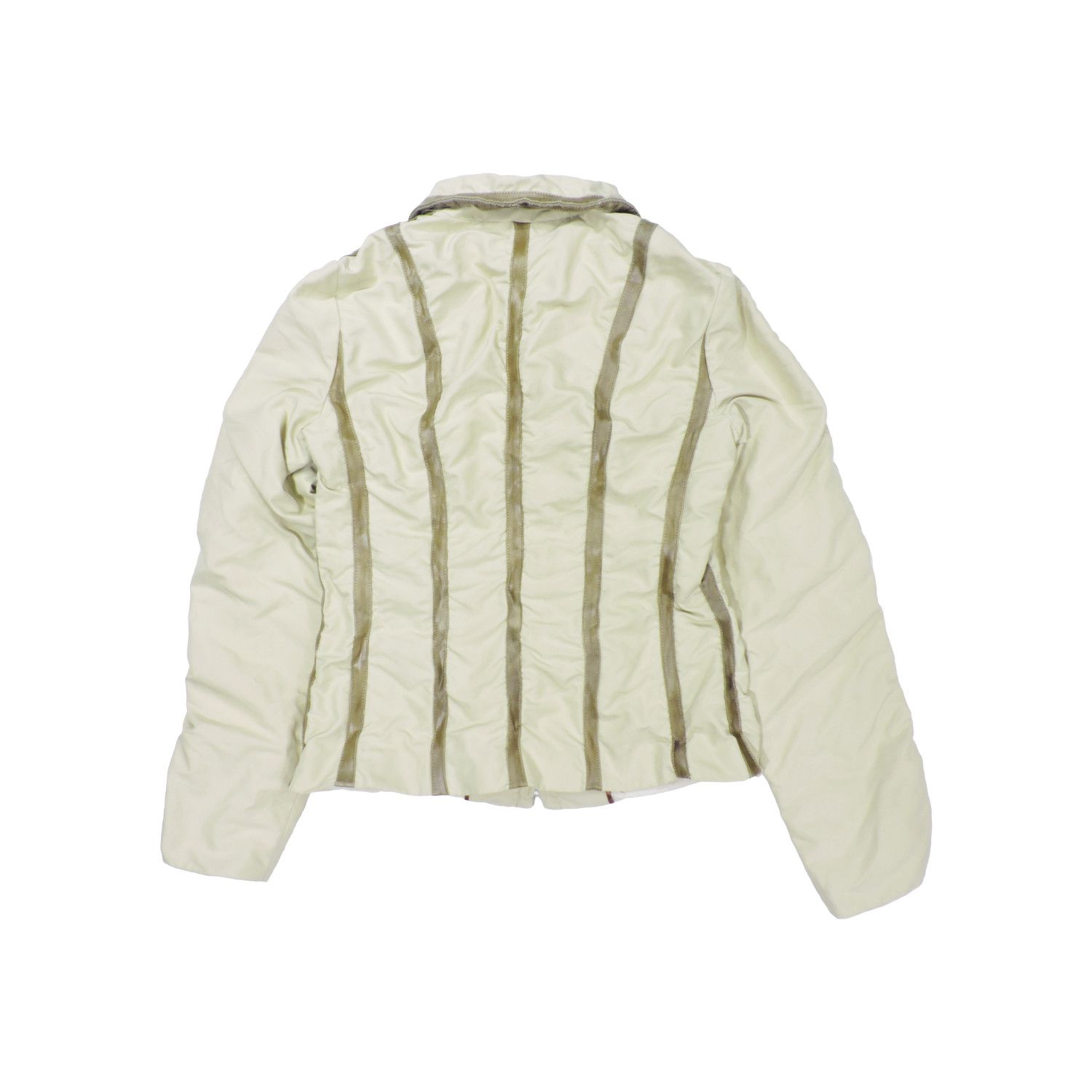 Loro Piana LORO PIANA SUEDE GOATSKINS LEATHER STRIPED JACKET Size S / US 4 / IT 40 - 2 Thumbnail