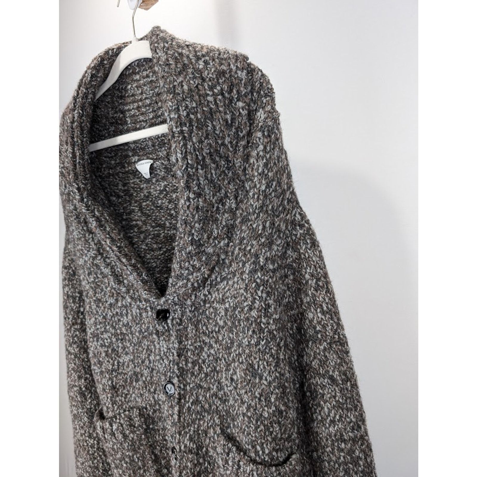 Bottega Veneta o1rshd1 Chunky Alpaca Knitwear Cardigan in Multicolor Size US S / EU 44-46 / 1 - 4 Thumbnail