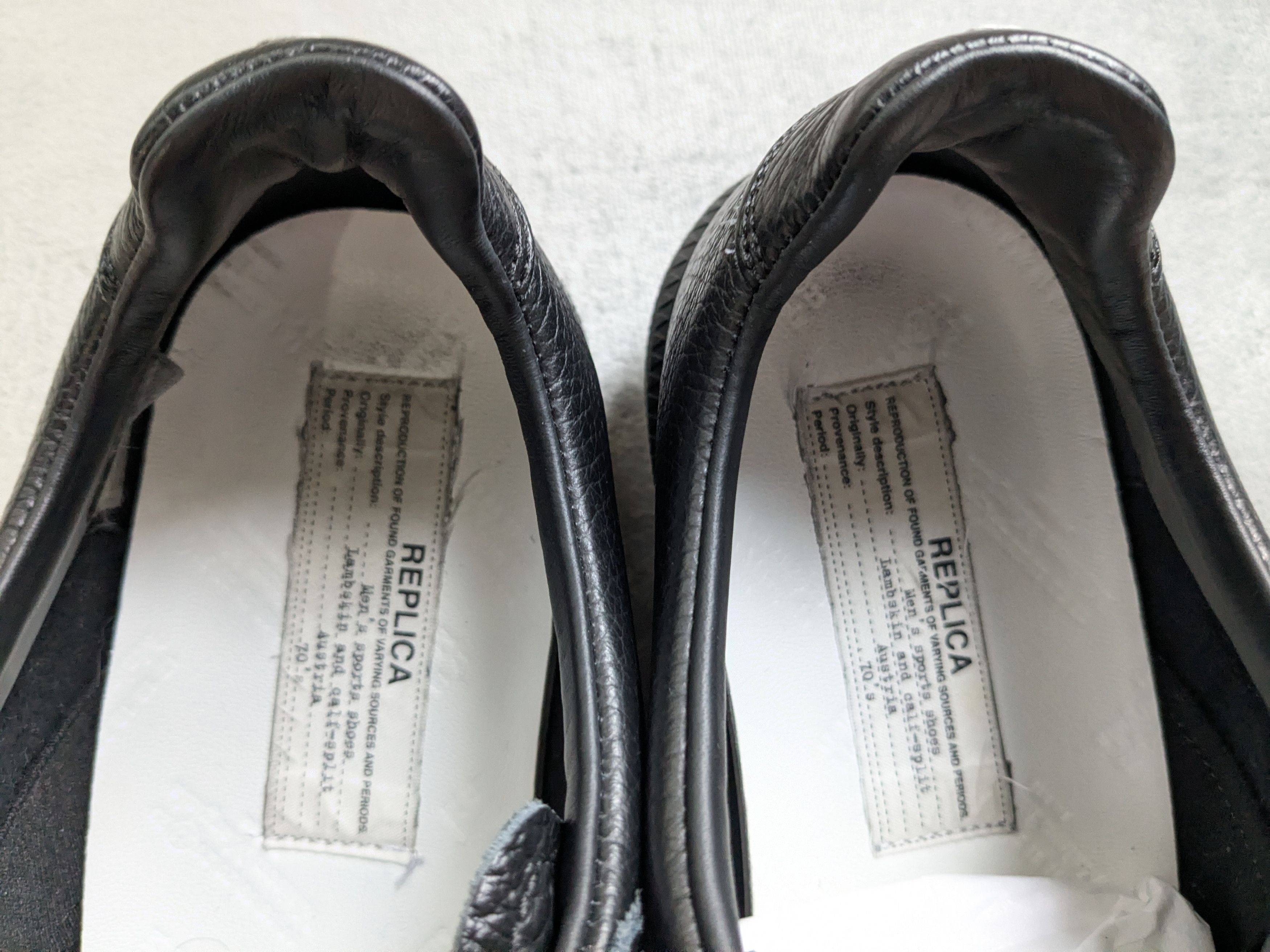 Maison Margiela Maison Margiela Replica GAT Black 7 40 Paint Splatter White Size US 7 / EU 40 - 6 Thumbnail