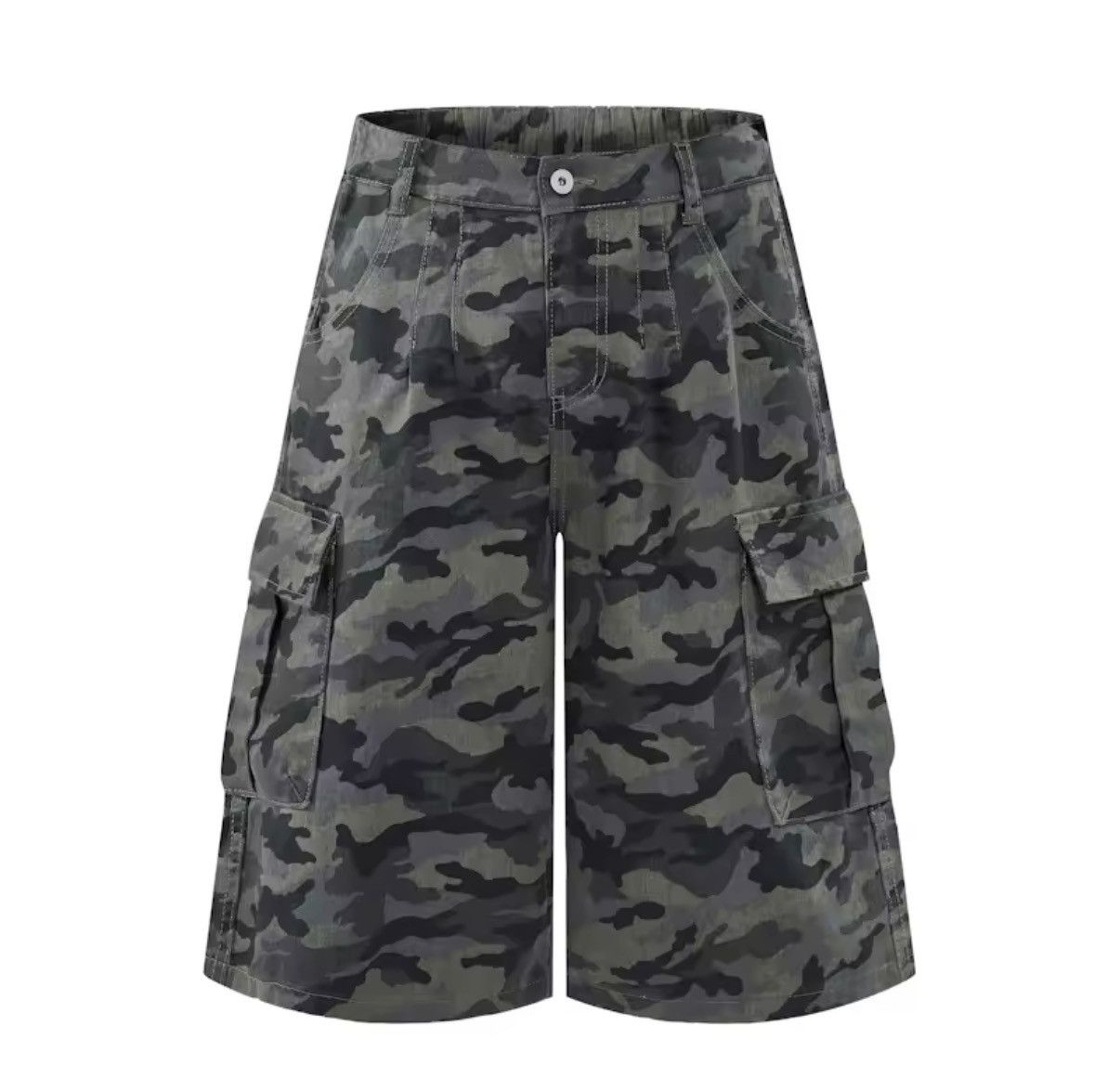 Jean Camouflage Cargo Streetwear Loose Shorts Size US 28 / EU 44 - 1 Thumbnail