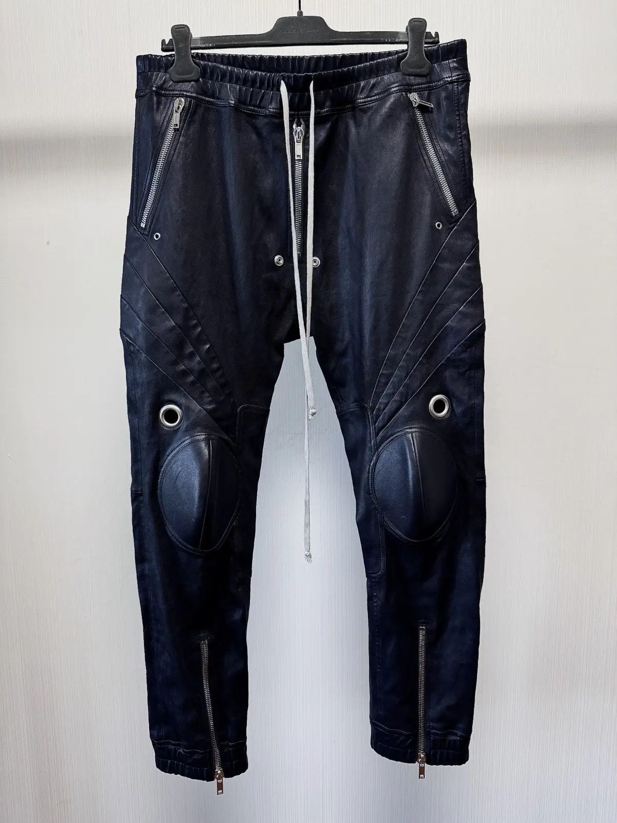 Rick Owens Rick Owens Performas leather biker jogger Size US 40 / EU 56 - 2 Thumbnail