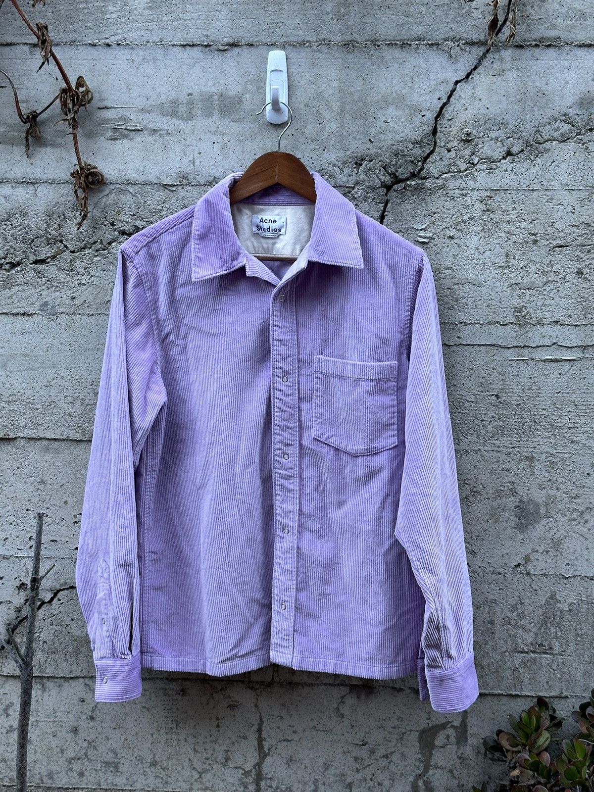 image of Grail Acne Studios Corduroy Shirt Sweater, Men's (Size Medium)