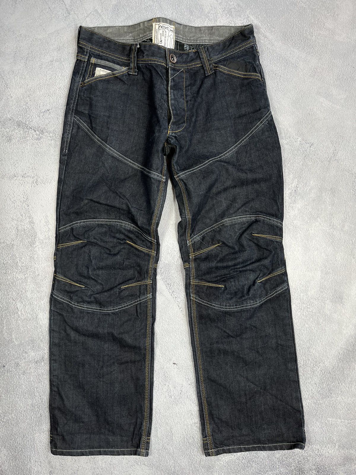 Japanese Brand × Vintage Vintage Y2K Japanese double knee jeans denim style size 32 Size US 32 / EU 48 - 1 Thumbnail