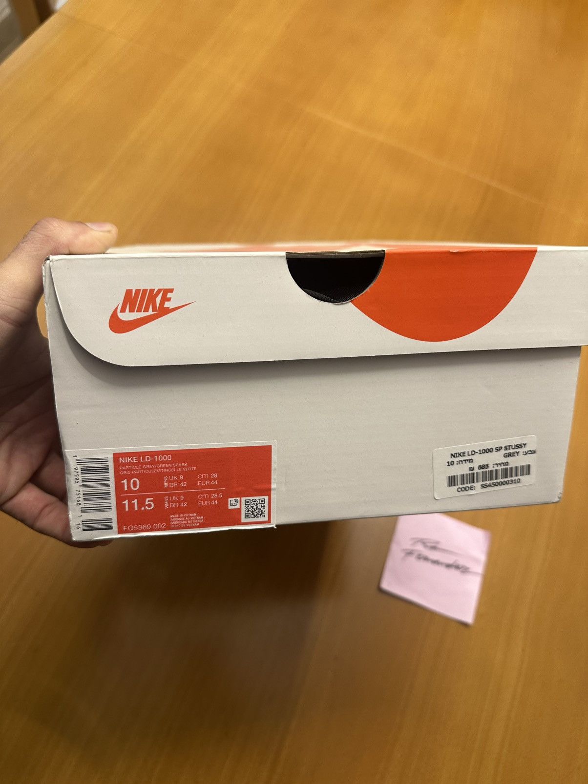Nike × Stussy Nike x Stussy LD1000 particle grey/green spark Size US 10 / EU 43 - 12 Thumbnail
