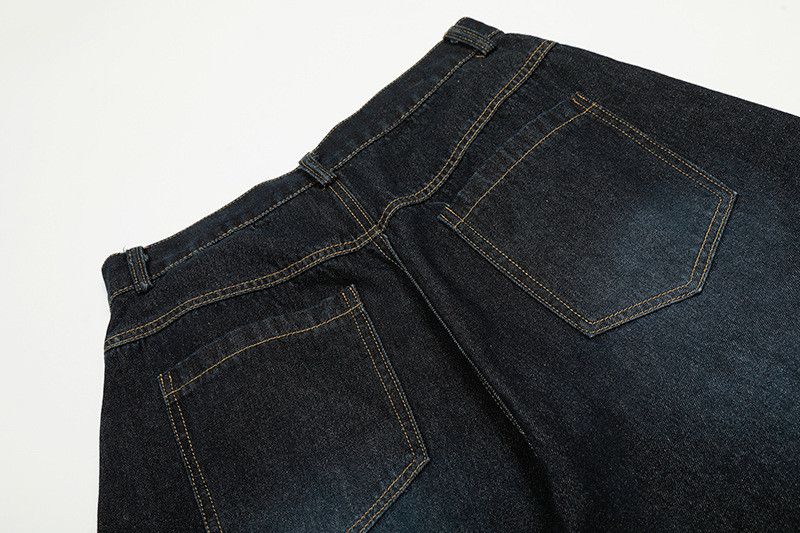Vintage American distressed loose retro casual jeans for men Size US 32 / EU 48 - 5 Thumbnail