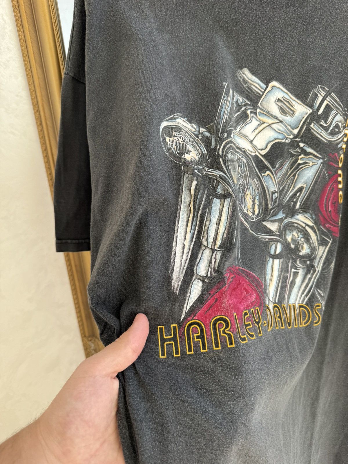 Harley Davidson 1990’s HARLEY DAVIDSON Biker T Shirt Made In USA🇺🇸 Size US XXL / EU 58 / 5 - 13 Thumbnail