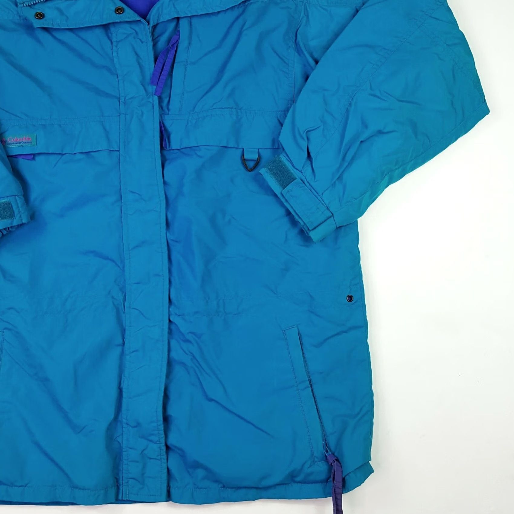 Etro VINTAGE Columbia Gizzmo Women's Jacket M Blue Zip Up Retro Ski Coat Size M / US 6-8 / IT 42-44 - 5 Thumbnail