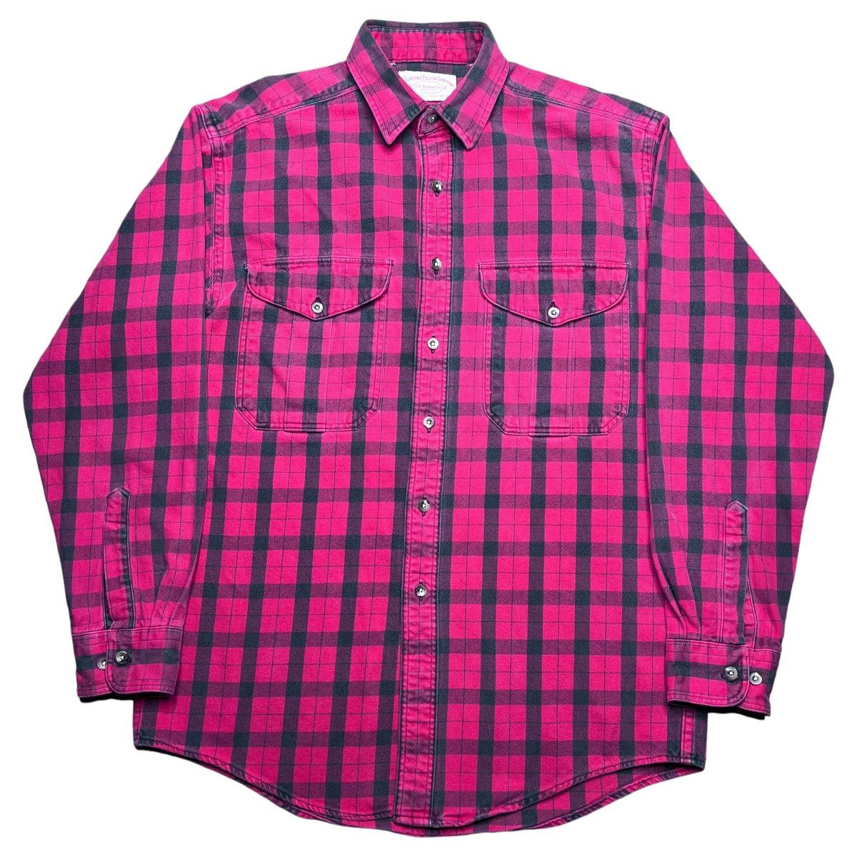 Filson C.C. Filson Garment Red Black Plaid Flannel Cotton Shirt Size US L / EU 52-54 / 3 - 1 Thumbnail