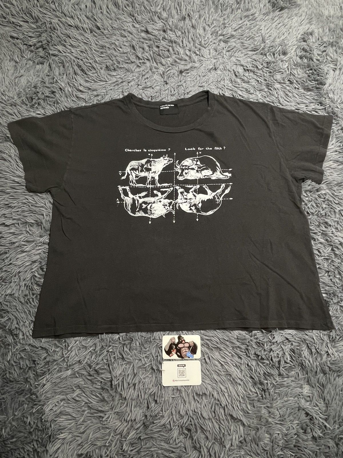 Enfants Riches Deprimes Enfants Riches Déprimés Black Look For The Fifth Tee Size US XXL / EU 58 / 5 - 2 Thumbnail
