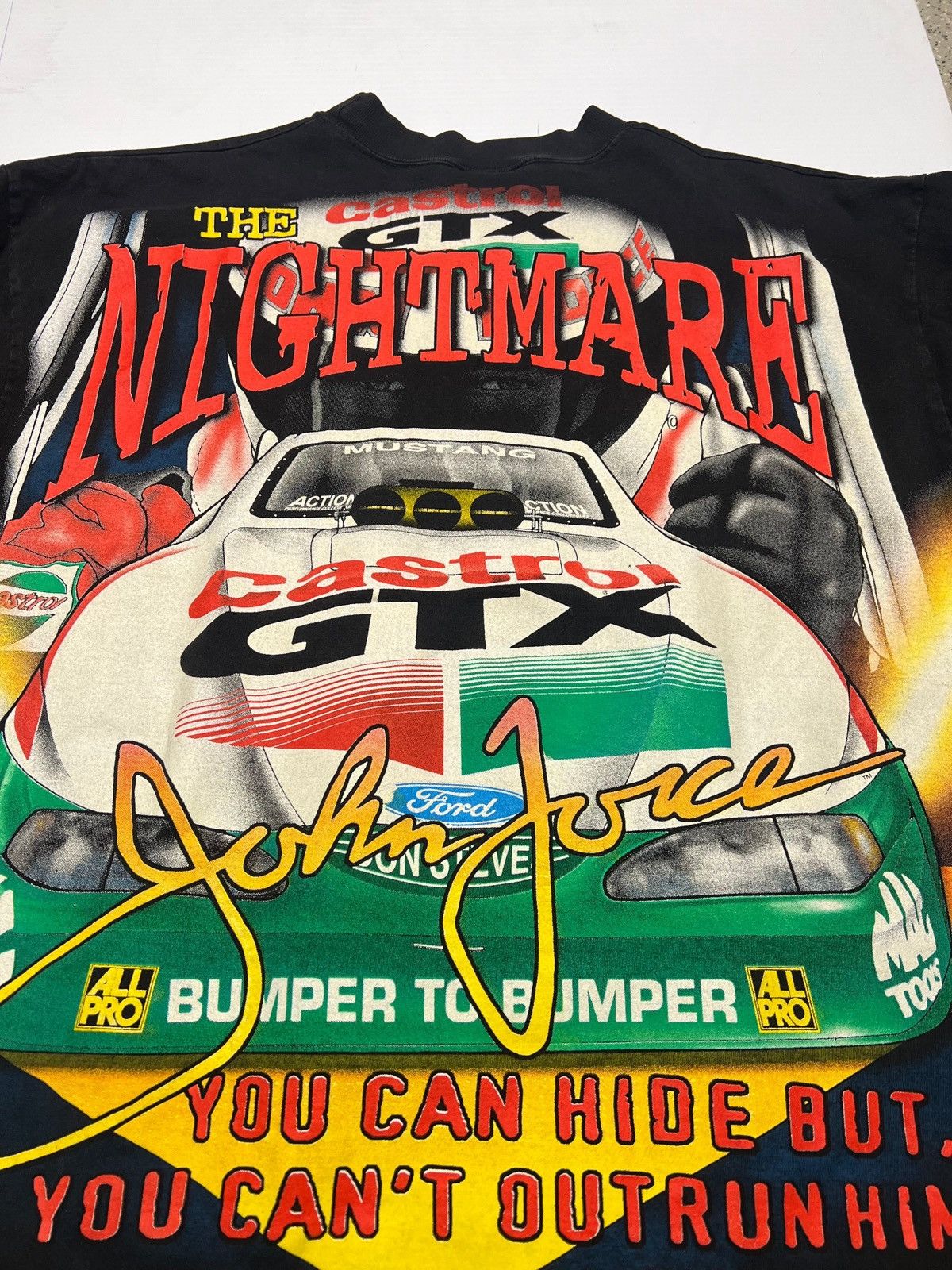 NASCAR × Vintage 1997 John Force The Nightmare Drag Racing Shirt Size US L / EU 52-54 / 3 - 5 Thumbnail