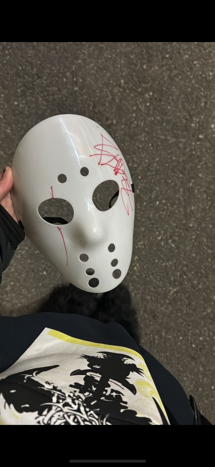 Drain Gang × Sad Boys Hockey mask signed and custom by bladee Size ONE SIZE - 1 Thumbnail