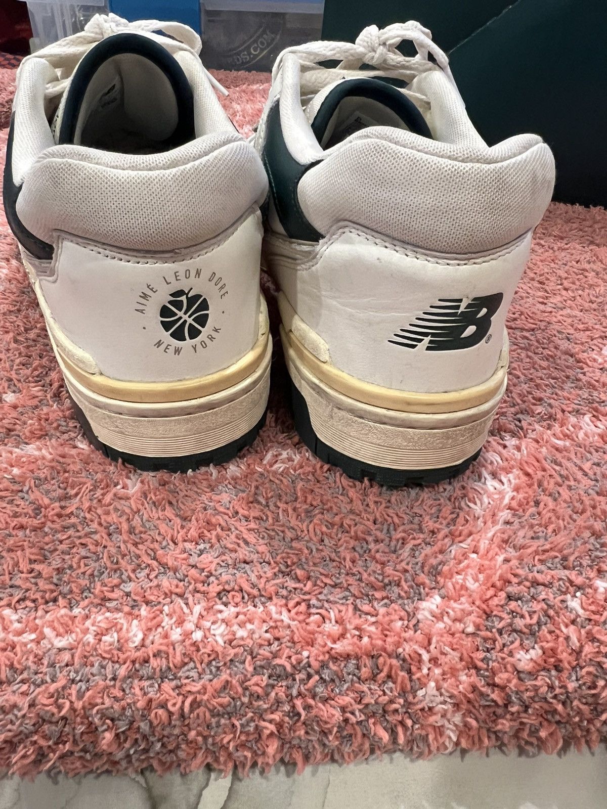 Aime Leon Dore × New Balance Aime Leon Dore New Balance 550 Green Yellow Size US 9.5 / EU 42-43 - 5 Thumbnail