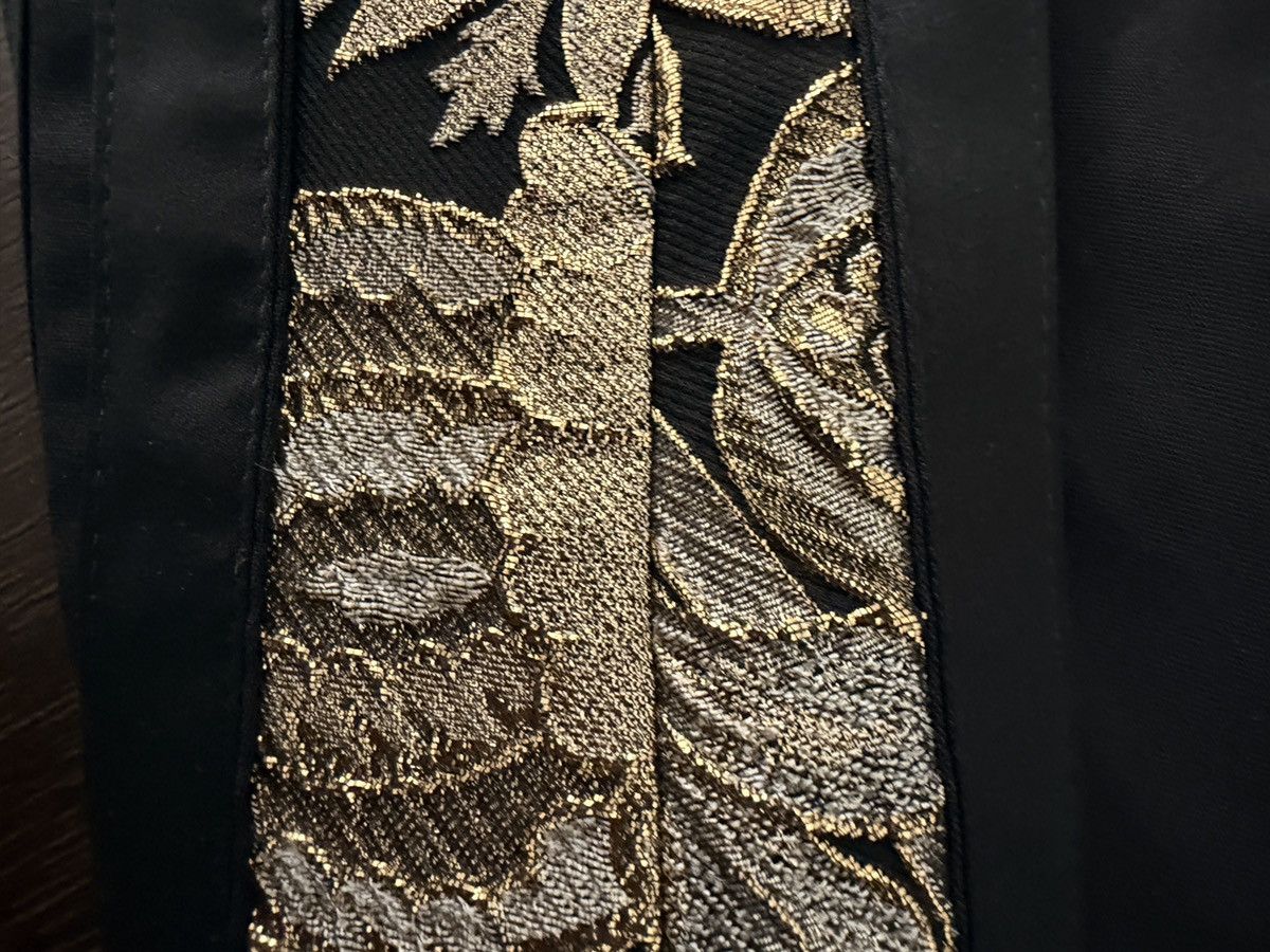 Dolce & Gabbana NEW Dolce & Gabbana Black Tuxedo Joggers Gold Floral Stripe Size US 30 / EU 46 - 5 Thumbnail