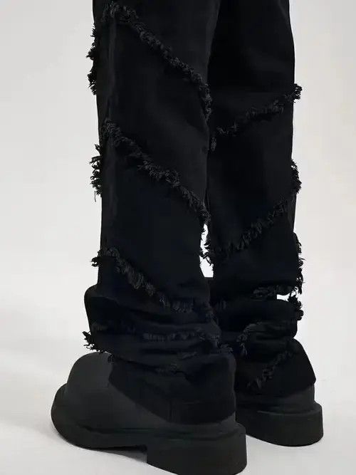 Designer × Japanese Brand × Vintage faded baggy ripped hiphop damaged pants Size US 28 / EU 44 - 2 Thumbnail