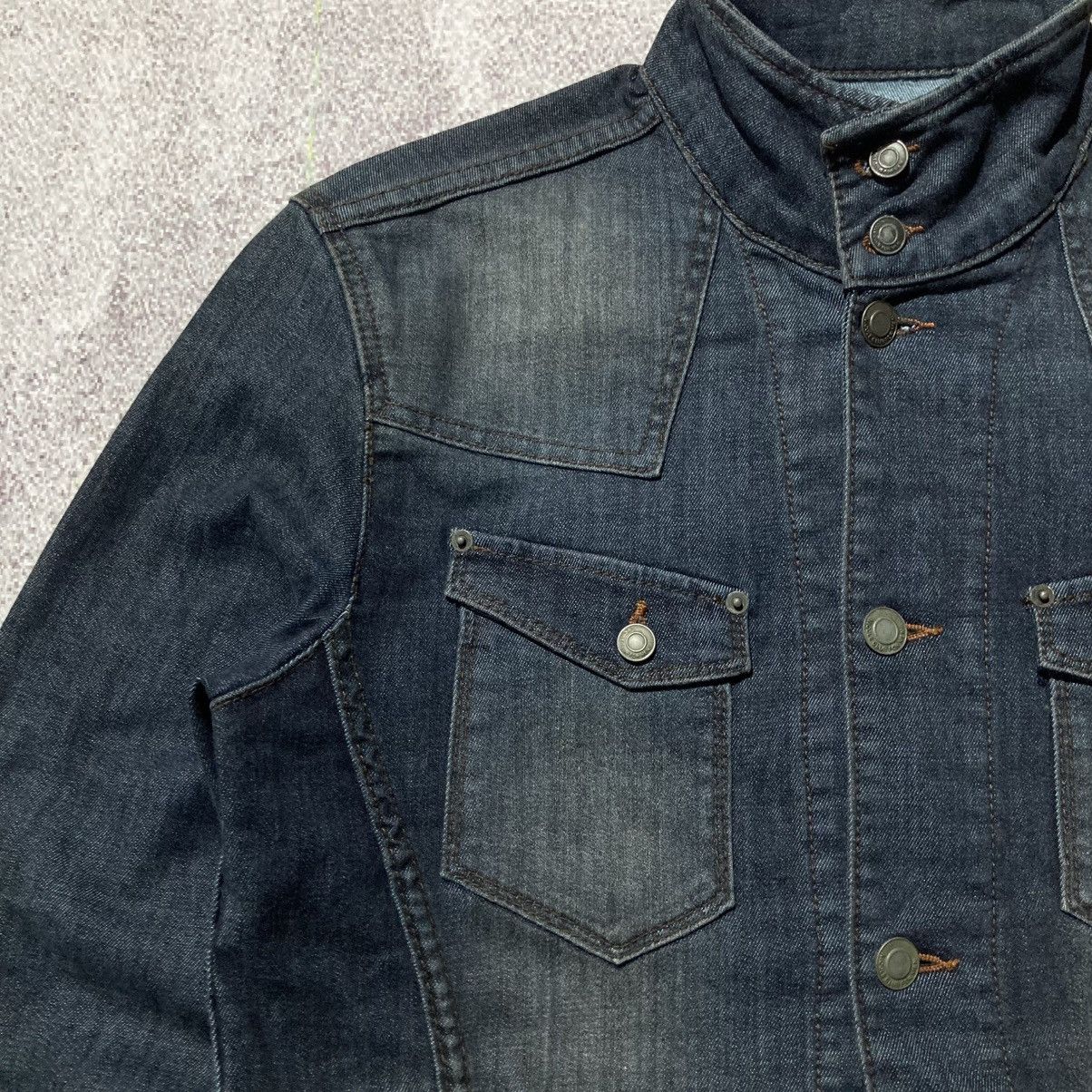 Nicole Club 2000s Nicole Club For Men Biker Denim Jacket Blue Indigo Size US M / EU 48-50 / 2 - 5 Thumbnail
