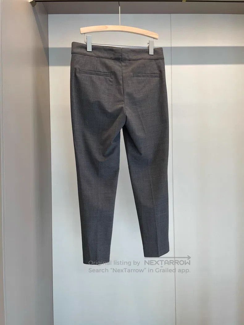 Brunello Cucinelli Brunello Cucinelli Grey Wool Casual Trousers Size 27" / US 4 / IT 40 - 2 Thumbnail