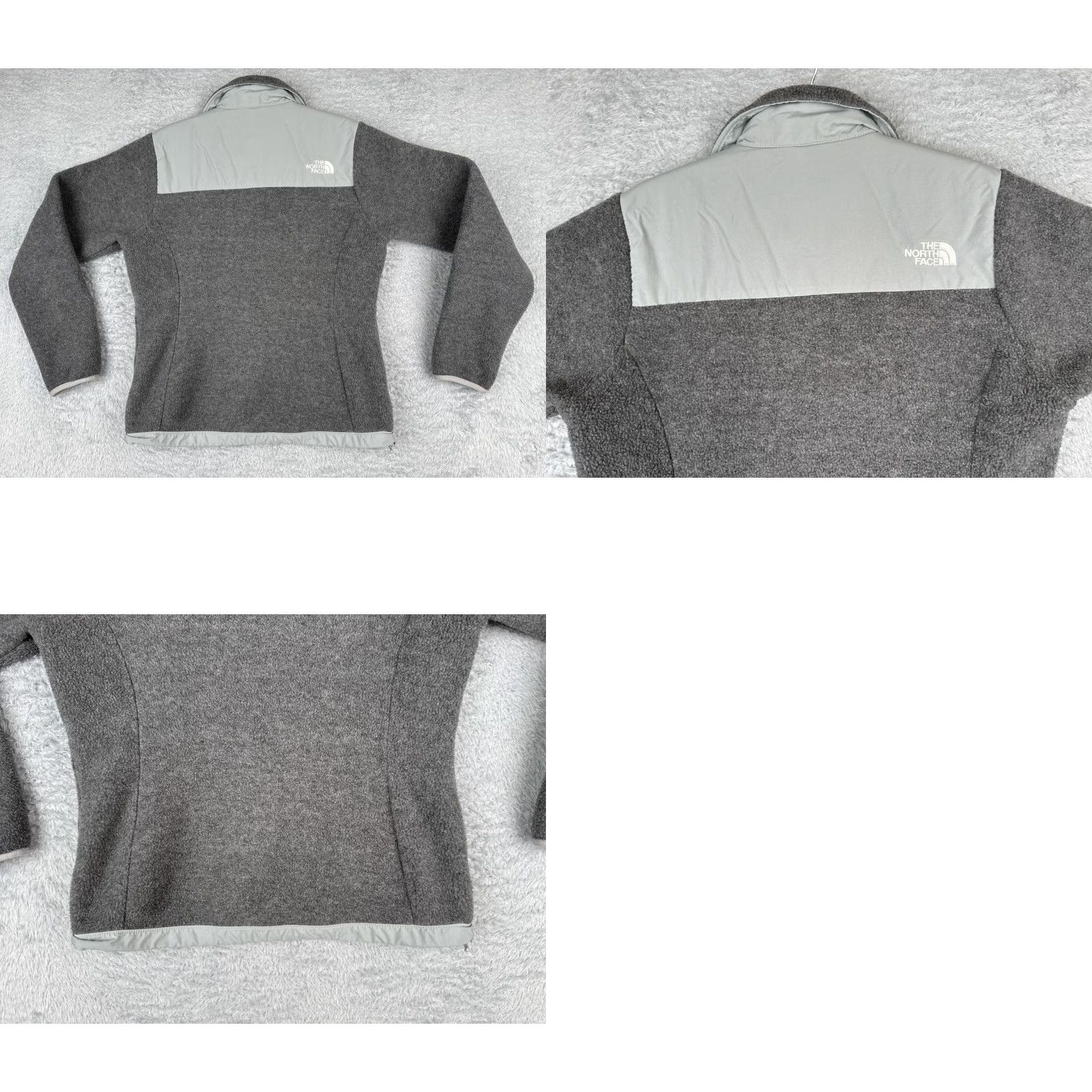 The North Face The North Face Jacket Women S Gray Polyester Fleece Full Zip Mock Denali Logo Zipper Embroidered Size S / US 4 / IT 40 - 10 Thumbnail