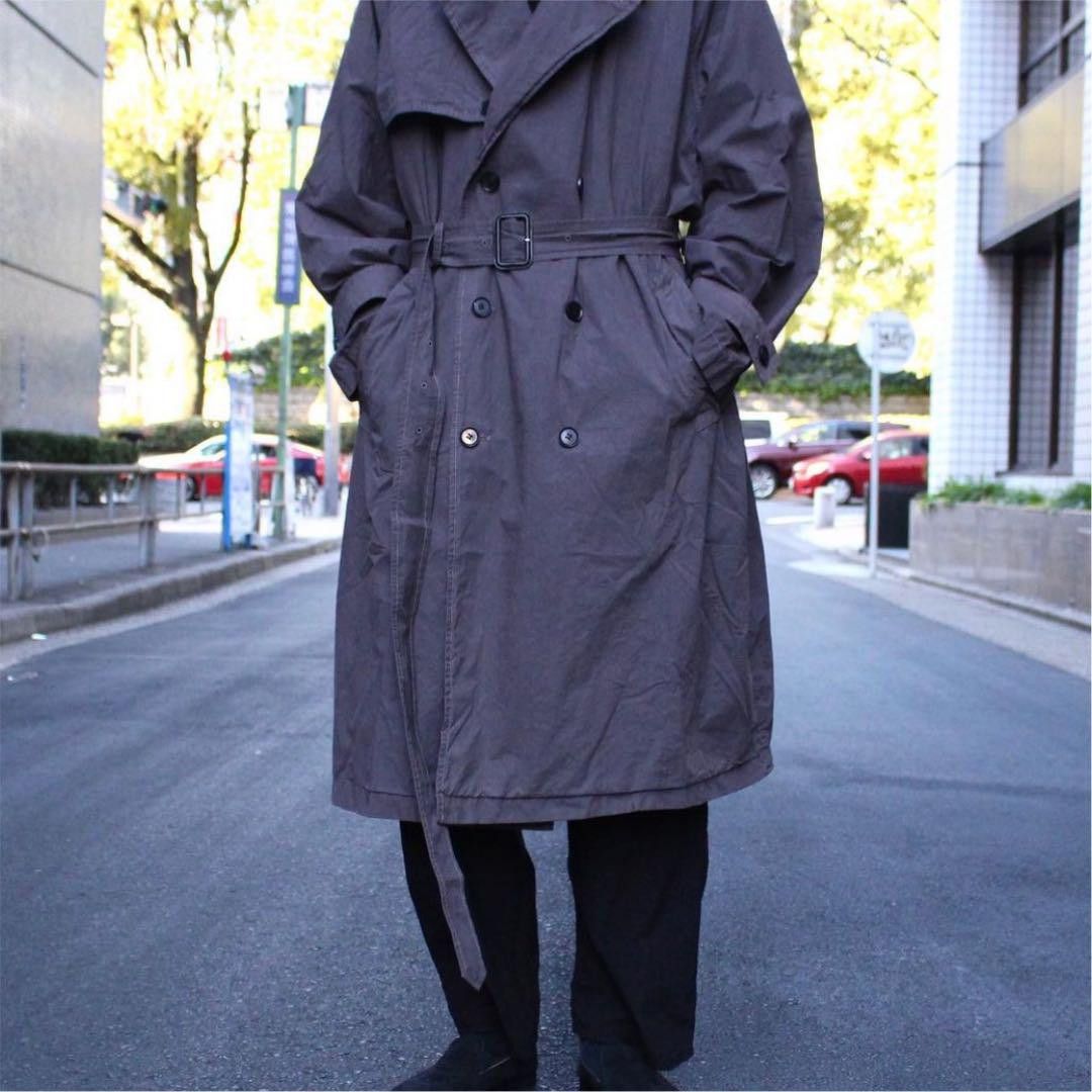 ジャケット・アウター YOKO SAKAMOTO 20SS OVER TRENCH COAT M Yoko Sakamoto Overdyed Trench Coat Cotton 20SS Blue Grey