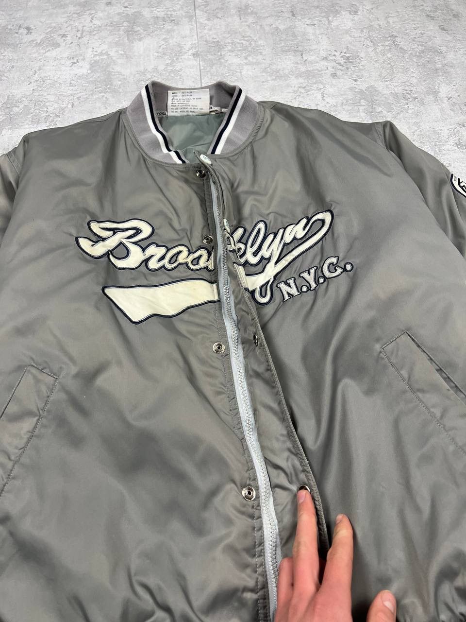 Karl Kani Vintage Karl Kani Iconic Bomber Jacket 23 Brooklyn Size US L / EU 52-54 / 3 - 9 Thumbnail