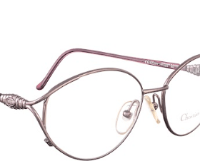 Dior Christian Dior 00s Brownish Purple Metal Retro Glasses Size ONE SIZE - 4 Thumbnail