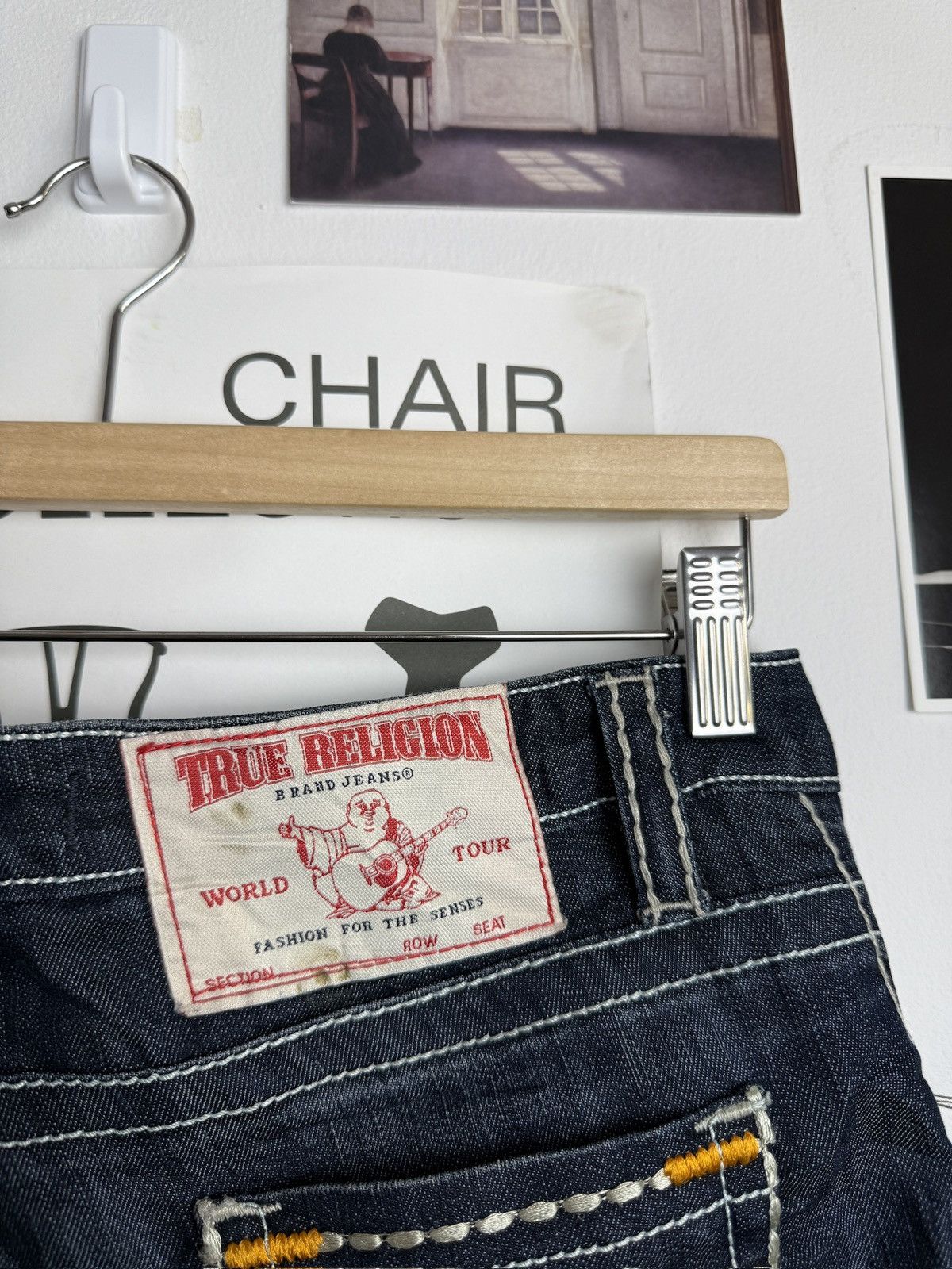 True Religion × Vintage Vintage y2k True Religion chief keef style denim pants 34 Size 34" / US 12 / IT 48 - 6 Thumbnail