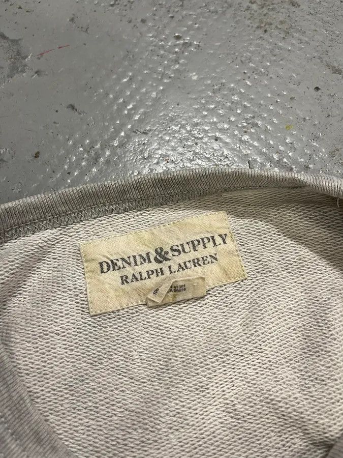 Polo Ralph Lauren 2010s Ralph Lauren Denim & Supply Motors Grey Sweater Size XS / US 0-2 / IT 36-38 - 7 Thumbnail