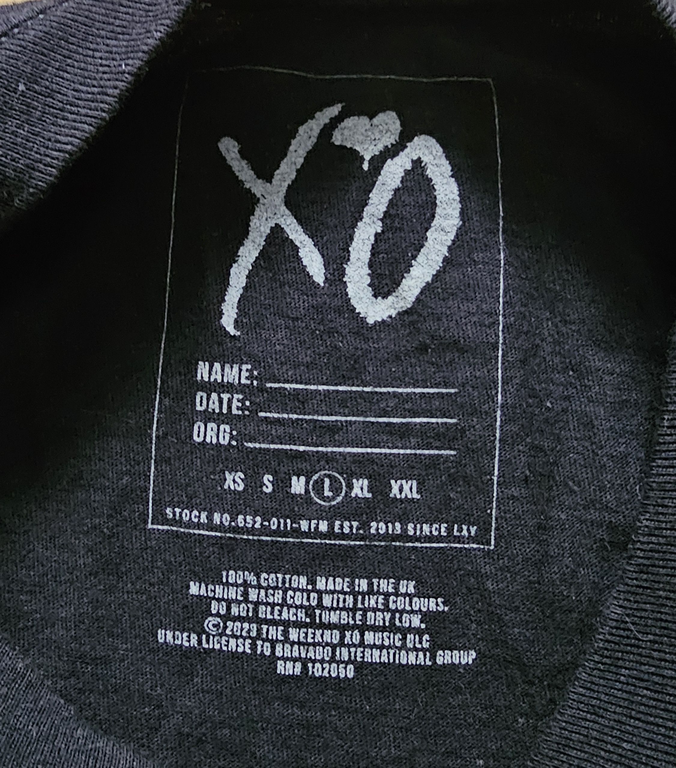 The Weeknd × XO The Weeknd XO After Hours Til Dawn Tour Shirt Size US L / EU 52-54 / 3 - 5 Thumbnail
