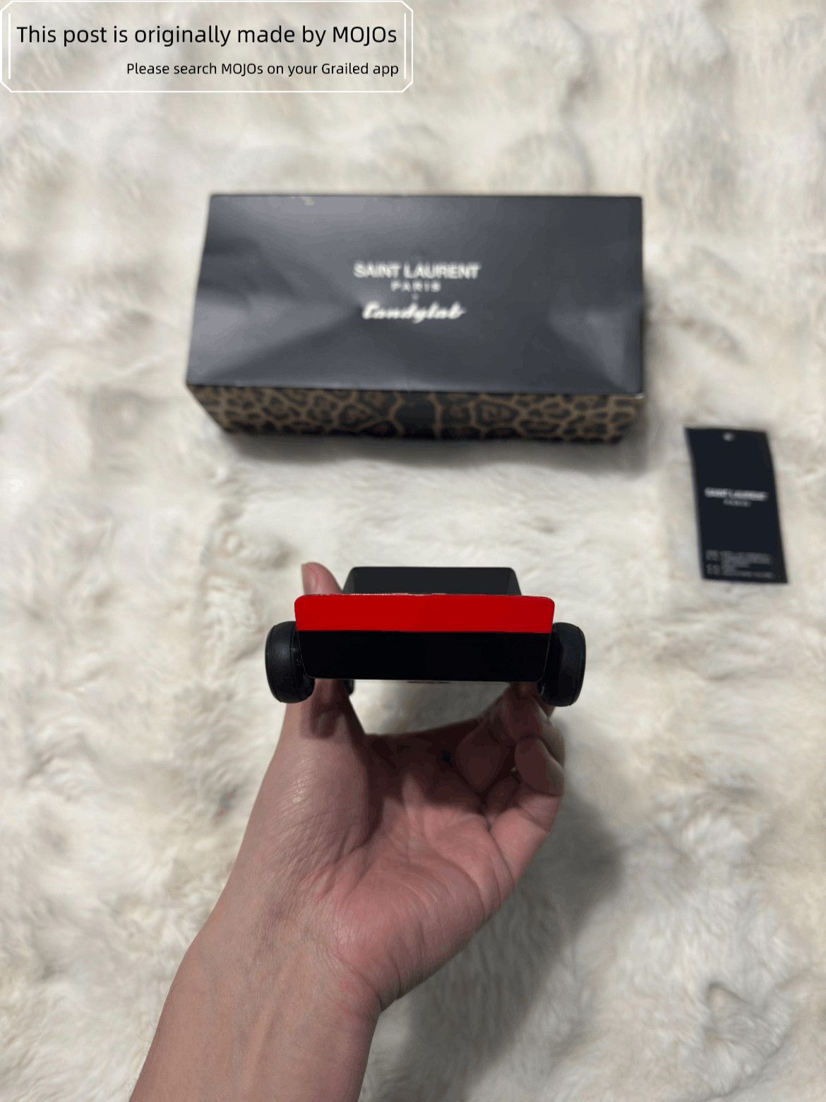 Saint Laurent Paris Saint Laurent Paris Leopard Pattern Wood Car Model Size ONE SIZE - 4 Thumbnail