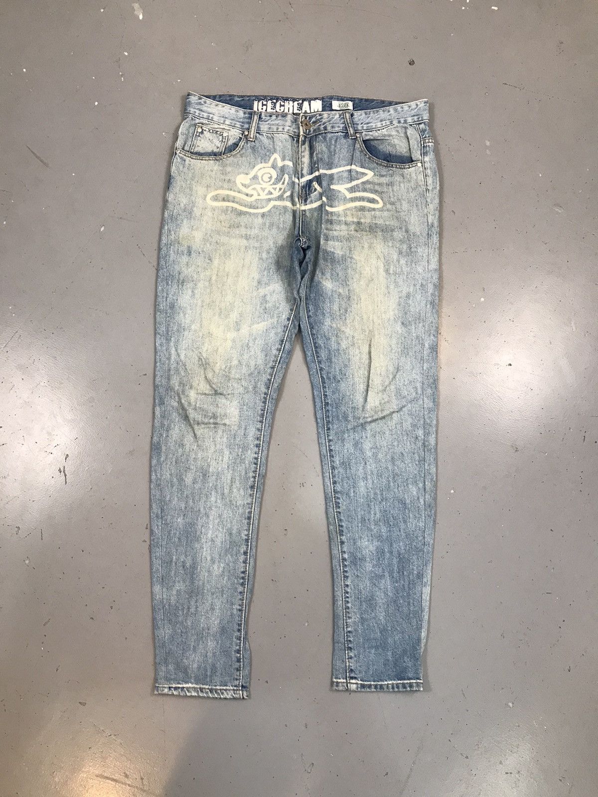 Icecream Vintage ice cream running dog printed skinny denim Size US 36 / EU 52 - 1 Thumbnail
