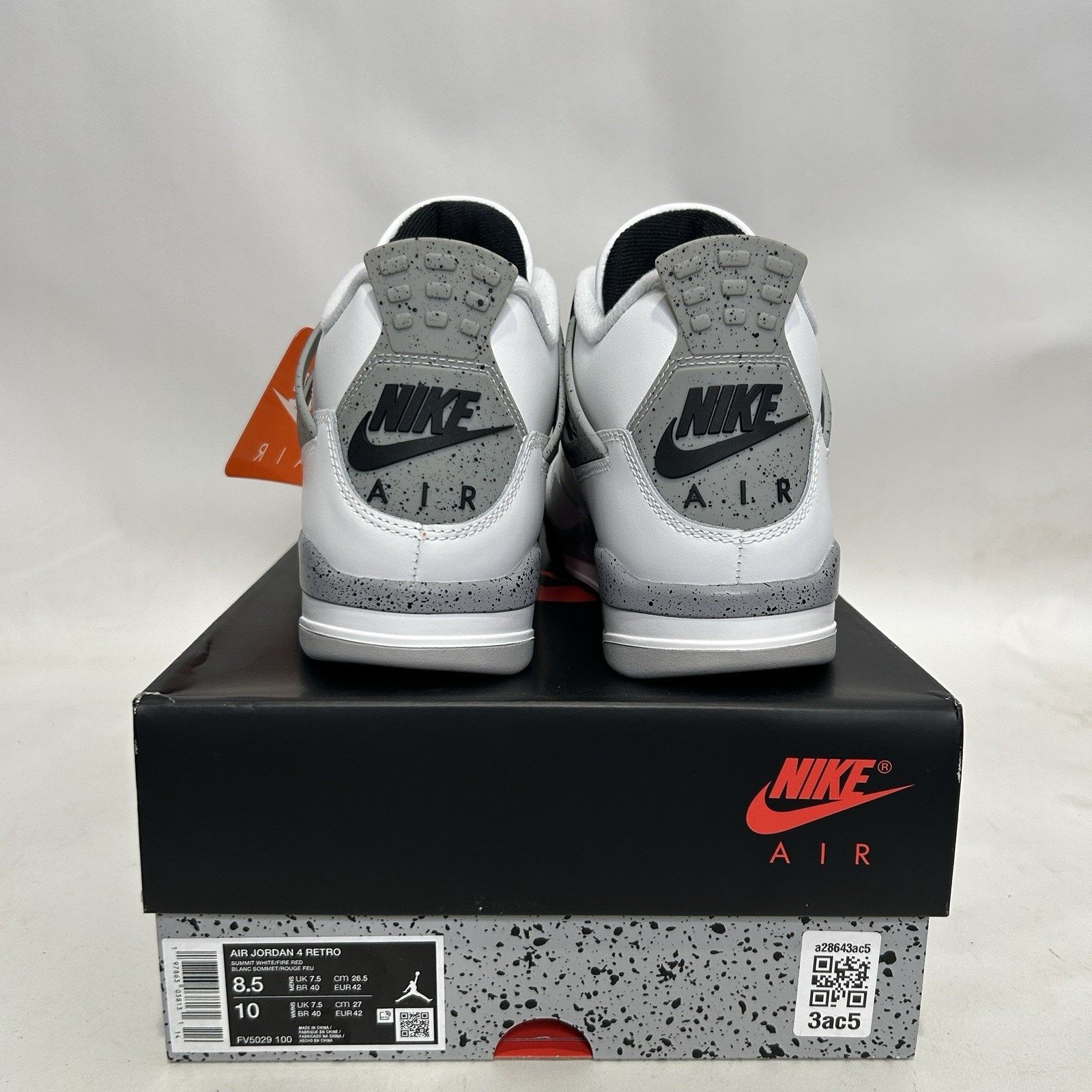Jordan Brand Nike Air Jordan 4 Retro OG “White Cement” (2025) Size US 8.5 / EU 41-42 - 4 Thumbnail